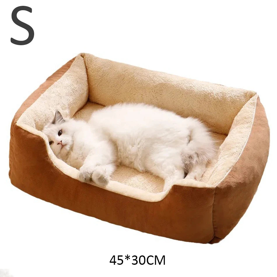 Cozy Pet Bed for Cats – Soft, Washable & Anti-Slip – S/M/L Sizes