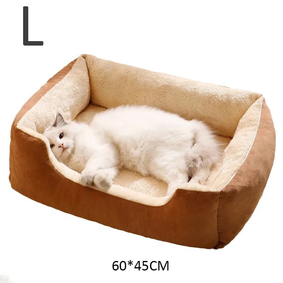 Cozy Pet Bed for Cats – Soft, Washable & Anti-Slip – S/M/L Sizes