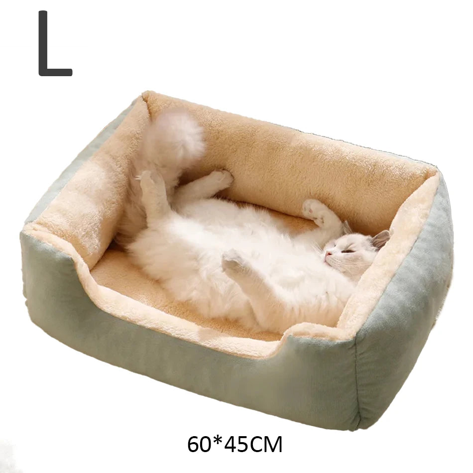 Cozy Pet Bed for Cats – Soft, Washable & Anti-Slip – S/M/L Sizes