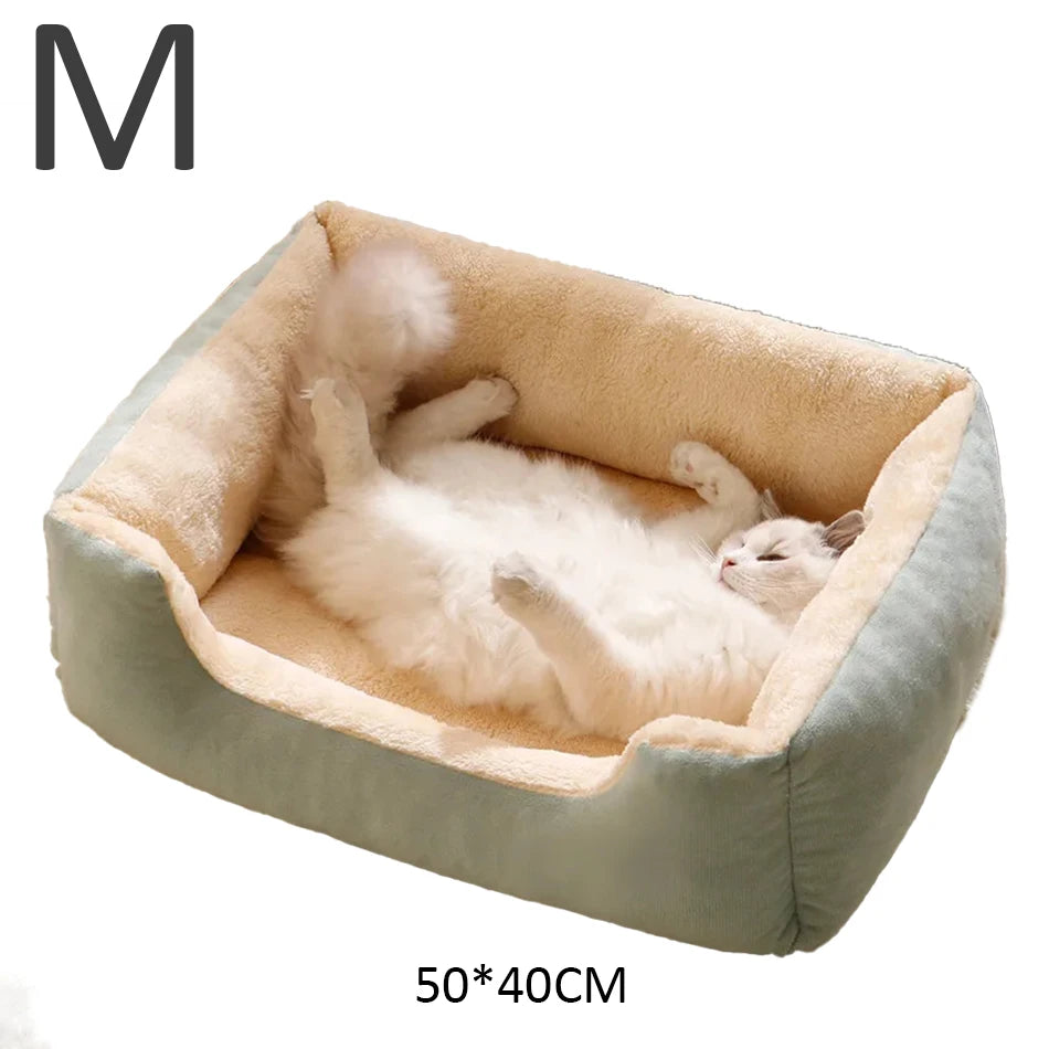 Cozy Pet Bed for Cats – Soft, Washable & Anti-Slip – S/M/L Sizes