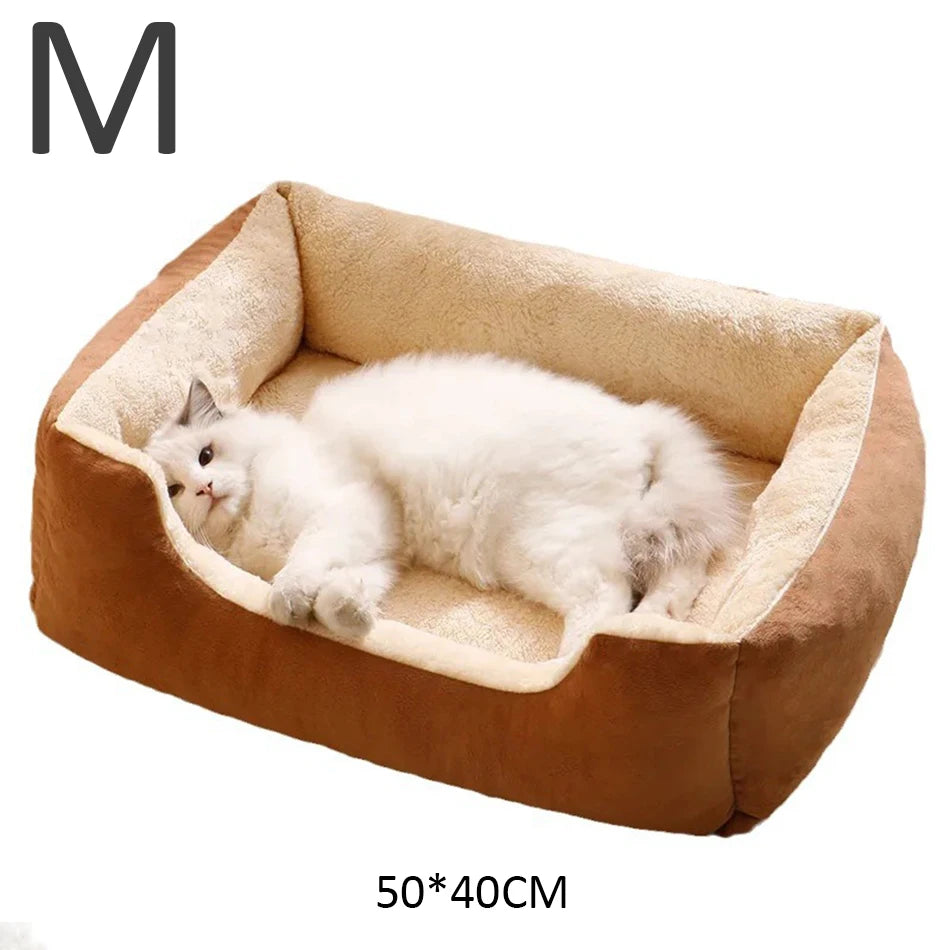Cozy Pet Bed for Cats – Soft, Washable & Anti-Slip – S/M/L Sizes
