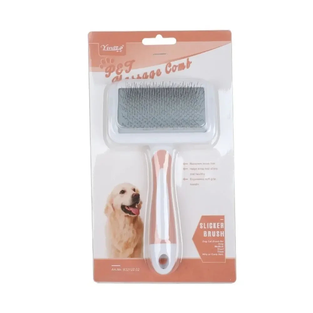 Pet Hair Shedding Brush – Multiple Colors – Cats & Dogs Grooming Tool