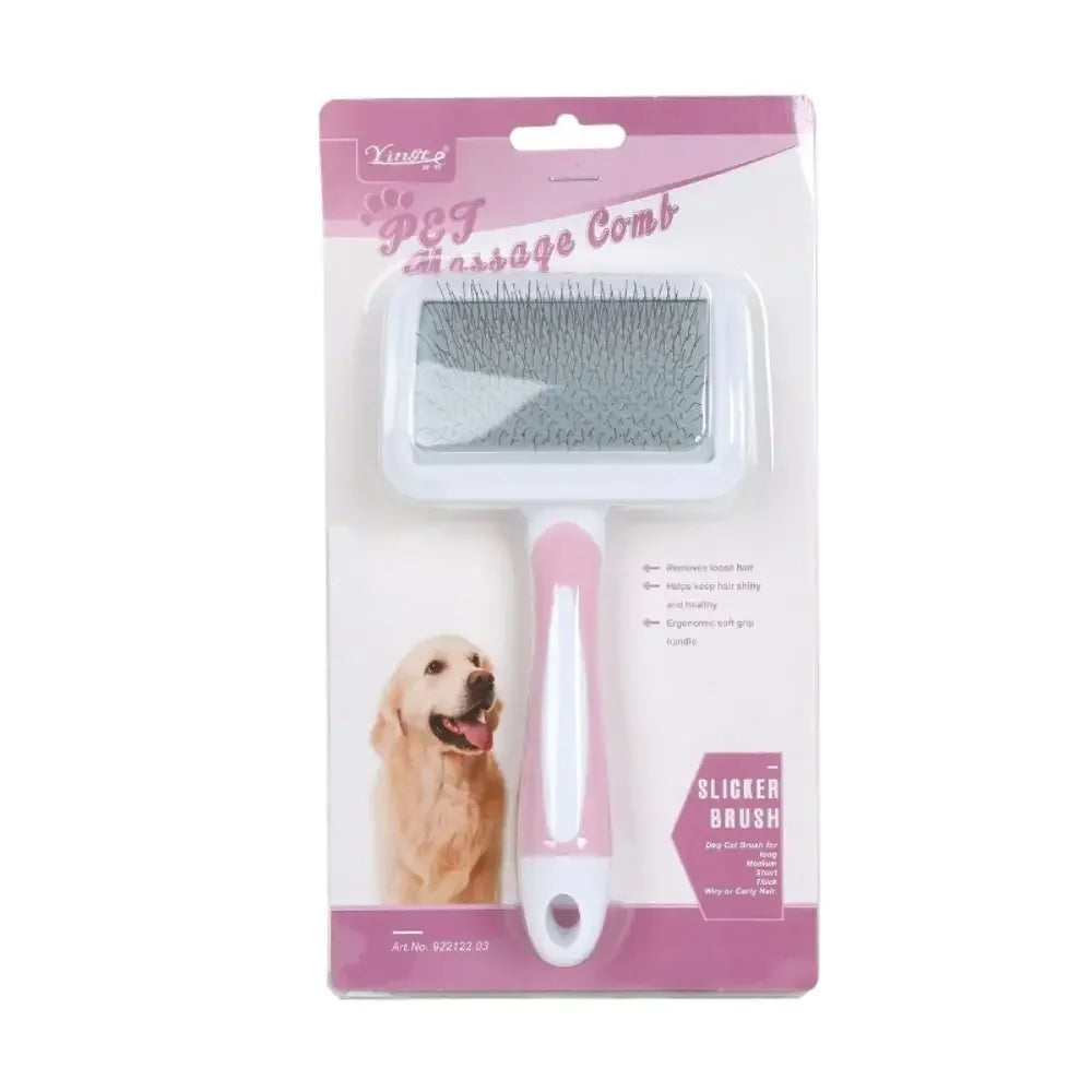 Pet Hair Shedding Brush – Multiple Colors – Cats & Dogs Grooming Tool